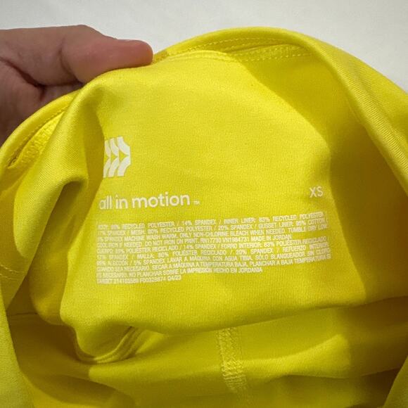 All In Motion Athletic Skort Yellow Pleated Tennis Golf Tummy Control Size XS - Picture 5 of 7